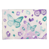 Butterfly Leopard White Kussensloop (Voorkant-Rechts)