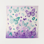 Butterfly Leopard White Wandkleed (Voorkant)