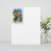 Butterfly Letterhead Briefhoofd Ontwerp (Staand voorkant)