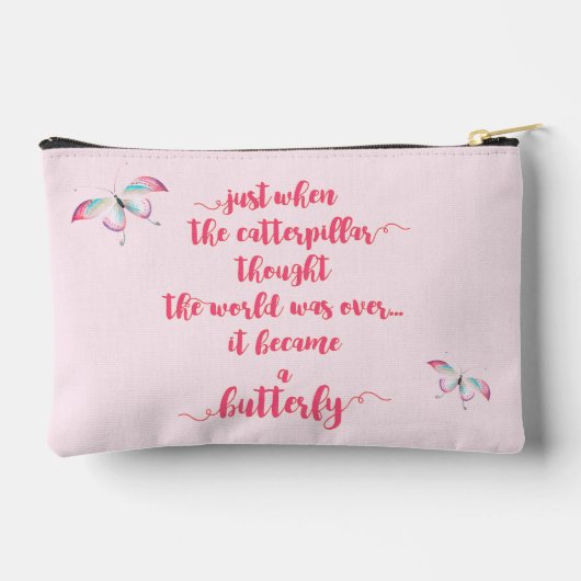 Butterfly - Levensstrijd - Inspirerend citaat Etui (Achterkant)