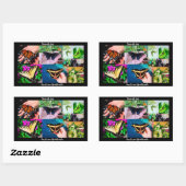 Butterfly Life  Rechthoekige Sticker (Vel)