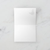 Butterfly Lilies Silver 25th Jubileum Hartelijk da Bedankkaart (Binnen)