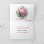 Butterfly & Lily Get Well of een andere gelegenhei Kaart (Binnen)