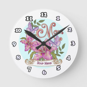 Butterfly Lily Mom klok