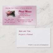 Butterfly & Lily Visitekaartje- aanpassen Visitekaartje (Voorkant / Achterkant)