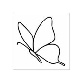 Butterfly Line Art – Insect Illustration Rubberstempel (Afrduk)