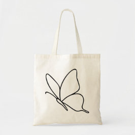 Butterfly Line Art –  Insect Illustration  Tote Bag