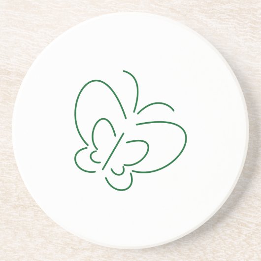Butterfly Line Art Onderzetters (Voorkant)