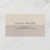 Butterfly Logo Dusty Grey Pink Personal Contactkaartje (Achterkant)