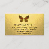 Butterfly Logo Gold Driving Girly Modern Rainbow Visitekaartje (Achterkant)