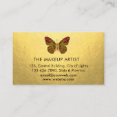 Butterfly Logo Gold Driving Girly Modern Rainbow Visitekaartje (Achterkant)