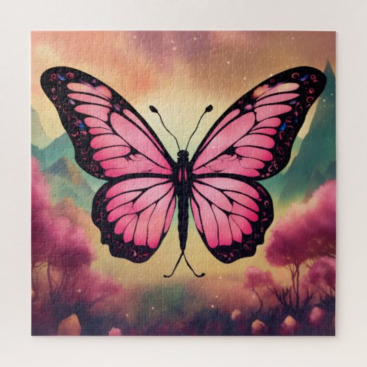 Butterfly Logo Puzzle | Beautiful Colorful Butterf Legpuzzel (Verticaal)