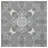 Butterfly Look Pattern Grey Stof (Close Up)