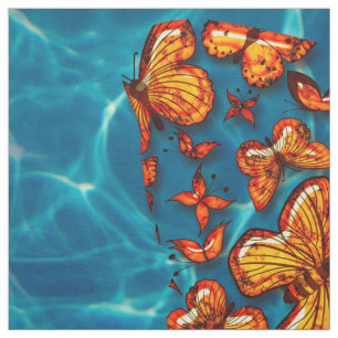 Butterfly Love 1 Options Custom Fabric Stof