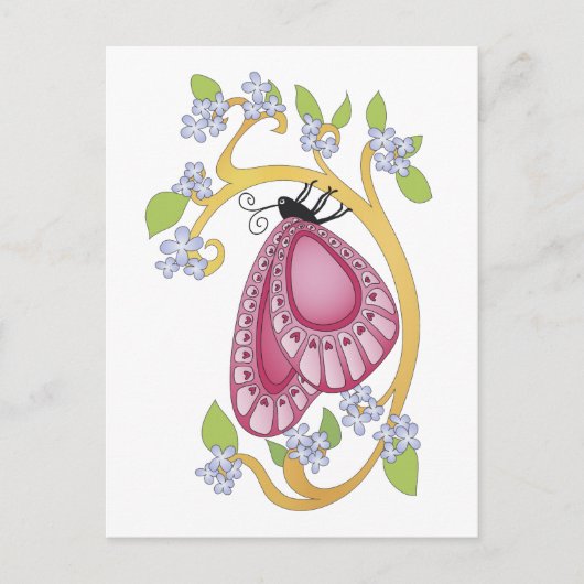 Butterfly Love Briefkaart (Voorkant)