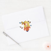 Butterfly Love Heart Sticker (Envelop)
