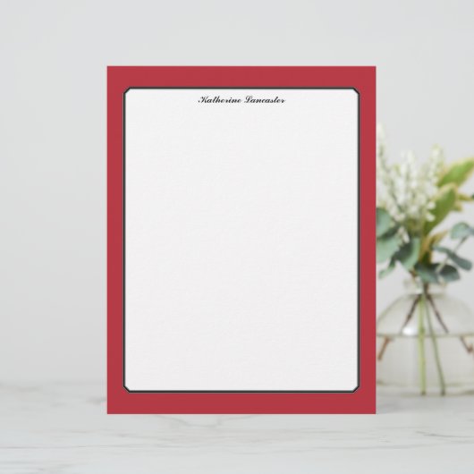 Butterfly Love | Vaste kleur Rood 5-rand (Staand voorkant)