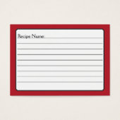 Butterfly Love | Vaste kleur Rood 5-rand Visitekaartje (Voorkant)