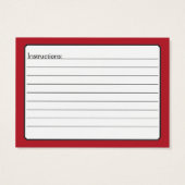 Butterfly Love | Vaste kleur Rood 5-rand Visitekaartje (Achterkant)