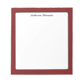 Butterfly Love | Vaste kleurenrand 1 Notitieblok (Voorkant)