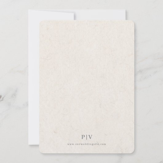 Butterfly Love Wedding Invitation Kaart (Achterkant)