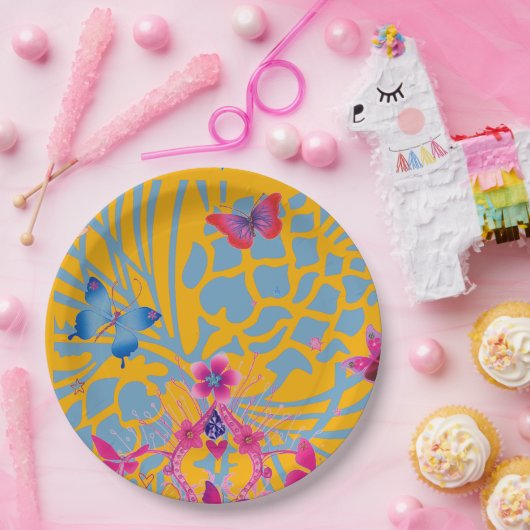 Butterfly Lovely special event design art Papieren Bordje (Feest)