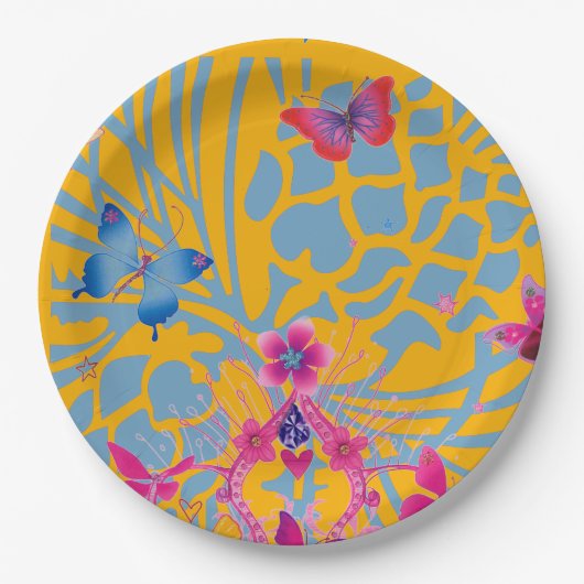 Butterfly Lovely special event design art Papieren Bordje (Voorkant)