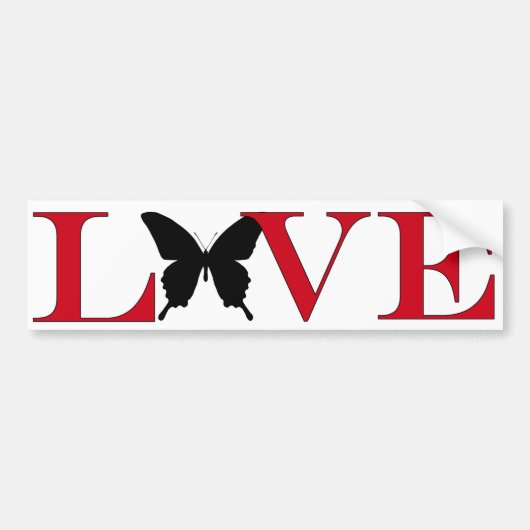 Butterfly Lover Bumpersticker (Voorkant)