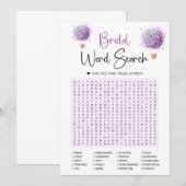 Butterfly Luchtballon Woord Zoeken Spel Kaart (Voorkant / Achterkant)