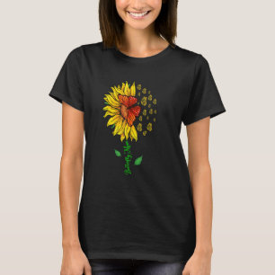 Butterfly Ma Cute Sunflower Butterflies Lover Mot T-shirt