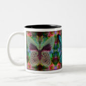 Butterfly Magic II Tweekleurige Koffiemok (Links)