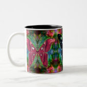 Butterfly Magic III Tweekleurige Koffiemok (Links)