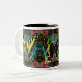 Butterfly Magic IV Tweekleurige Koffiemok (Voorkant links)