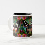 Butterfly Magic Tweekleurige Koffiemok (Voorkant links)