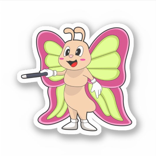 Butterfly Magic Wand Sticker (Voorkant)