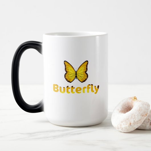 Butterfly Magische Mok (Met donut)