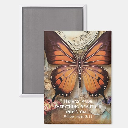 Butterfly Magnet Ecclesiastes 3:11 (Voorkant / Achterkant)