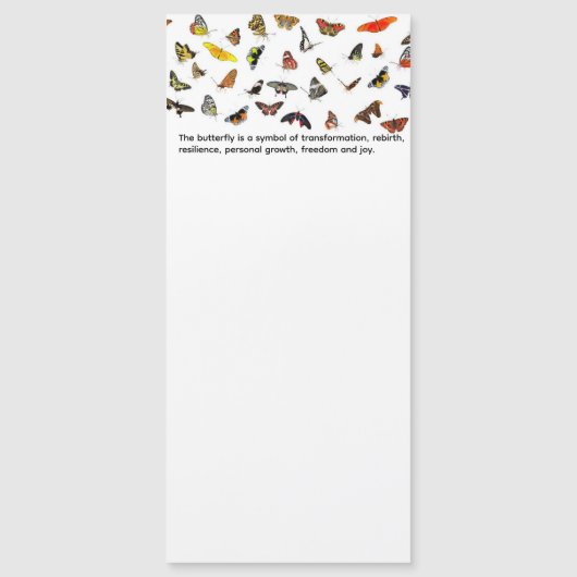Butterfly Magnetic Notitieblok (Voorkant)