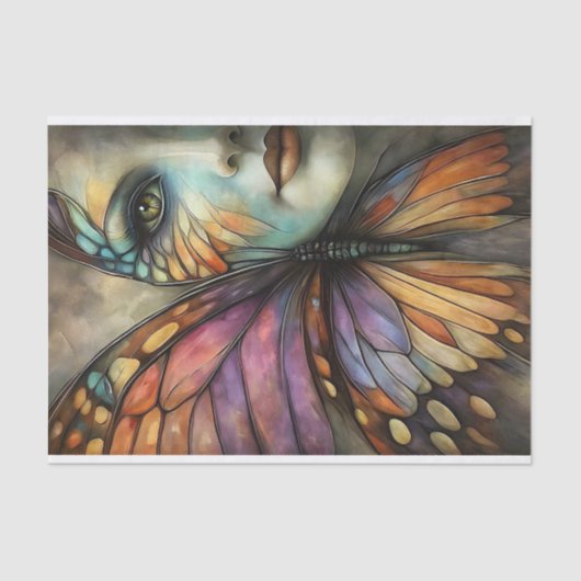 Butterfly Maiden Decoupage Tissuepapier (Voorkant)