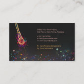 Butterfly Make-up Brush Vrouw Profiel Visitekaartje (Achterkant)