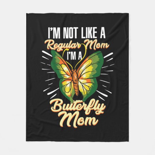 Butterfly mam Gift, mam Birthday Gift, Moederdag Fleece Deken (Voorkant)