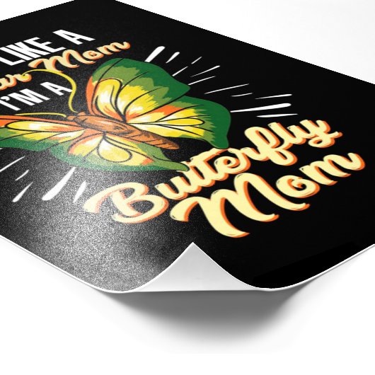 Butterfly mam Gift, mam Birthday Gift, Moederdag Foto Afdruk (Hoek)