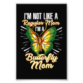 Butterfly mam Gift, mam Birthday Gift, Moederdag Foto Afdruk (Voorkant)