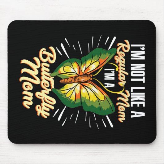 Butterfly mam Gift, mam Birthday Gift, Moederdag Muismat (Voorkant)