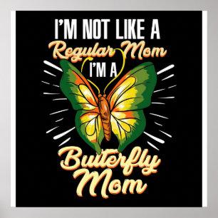 Butterfly mam Gift, mam Birthday Gift, Moederdag Poster
