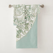 Butterfly Mandala - Bathtowel Set Bad Handdoek (Insitu)