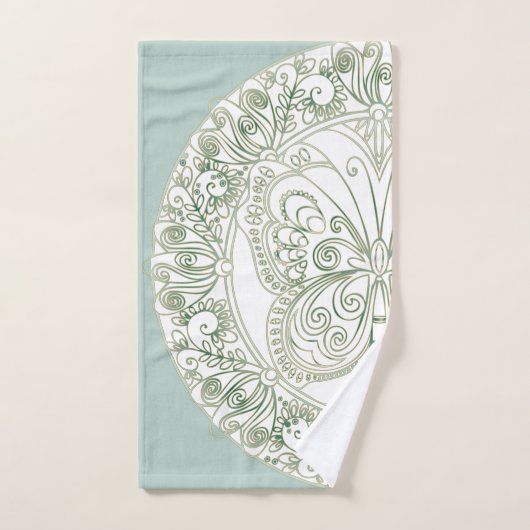 Butterfly Mandala - Bathtowel Set Bad Handdoek (Handdoek)