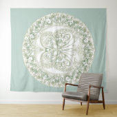 Butterfly Mandala - Bosbouw Wandkleed (In Situ (horizontaal))