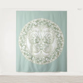 Butterfly Mandala - Bosbouw Wandkleed (Voorkant)