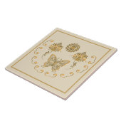 Butterfly Mandala Decoratieve Tegel Tegeltje (Zijkant)